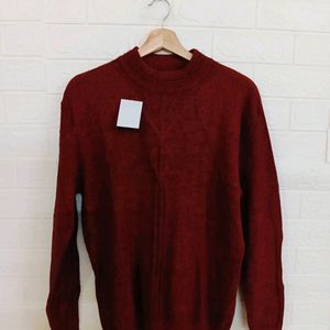 Casual Rust Mens Sweater