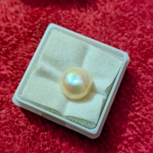 White Pearl Gemstone Certified Moti