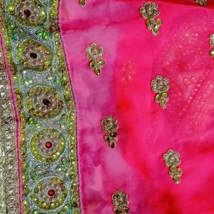 Heavy Work Saree For Unstitched Blouse