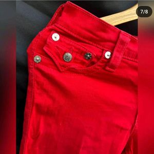 True religion red jeans