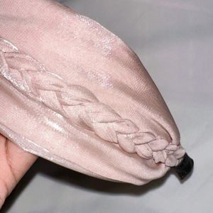 Imported Dubai Silk Light Mauve Net Hairband