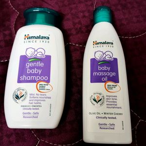 📌Combo- Himalaya Baby Massage Oil And Shampoo