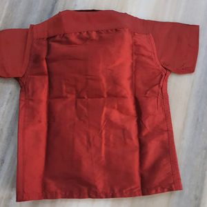 Maroon red Color boys Kurta Dhoti