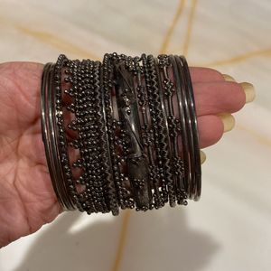 Silver Bangles Set