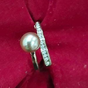 White Pearl Ring 💍 Only In 100 Rs