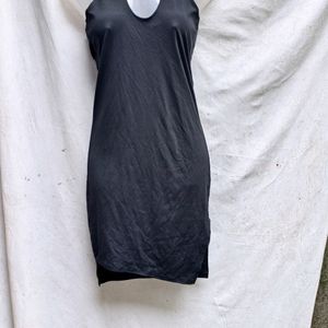 I. BLACK HALTER NECK BODYCON