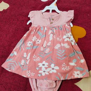 Carter's 2 Piece Bodysuit Dress And Cardigan