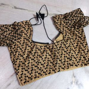 Golden Mesh Blouse