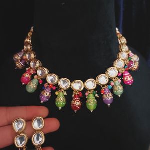 Kundan Minakari Set