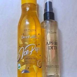 ORIFLAME COMBO ! Shower Gel And Body N Pillow Mist