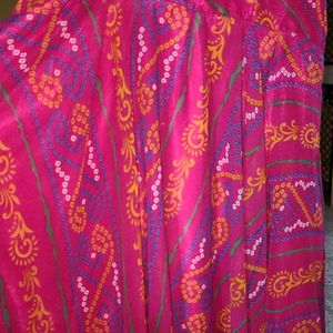 Bandhani Print Gown