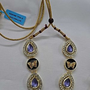 V Shape Kundan Necklace