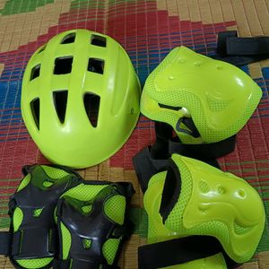 Green Colour Guards Kit For Skating Or Bicycle