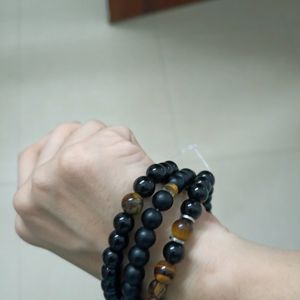 Set Of 3 Semi-precious Bracelet For Men