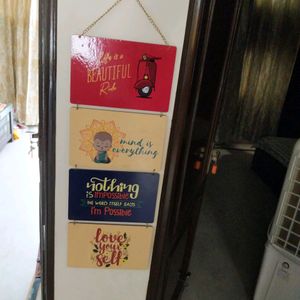 written quote mdf board wall hanging