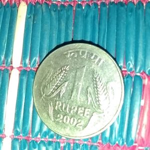 2002 BIRTH YEAR ONE INDIAN RUPEES