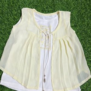 Beautiful Chiffon Top For 5 Year Girl