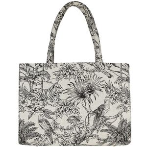 Mini Wesst White And Black Tote Bag