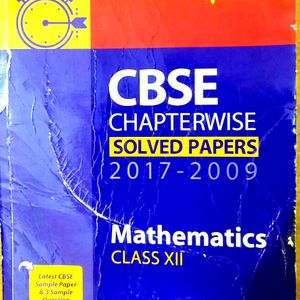 Class 12 Maths Cbse Chapterwise Solved Papers