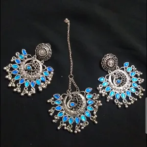 New Oxidised Earning Tika Set