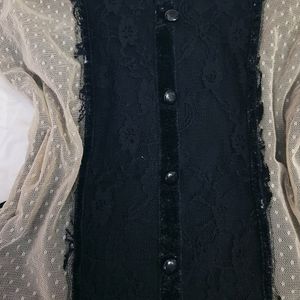 Gothic Lace Fitted Aesthetic Corset Top