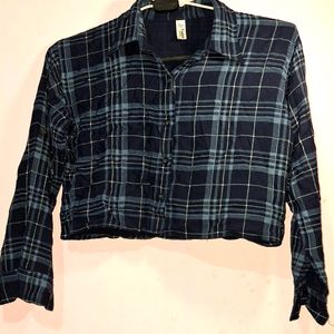 Women  Checkered Spread Collar Shirt