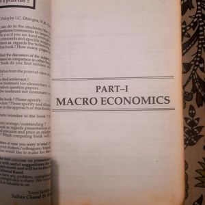 Macro Economics For Undegraduates