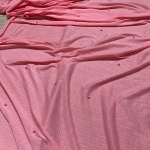 Baby Pink Stretchable Stole