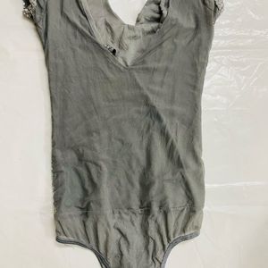 Women Silver  Bodysuit