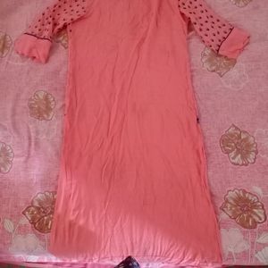 Light Rose Pink Long Kurta..No Flaws ..No Colour Faded..It's Looks Totally Good