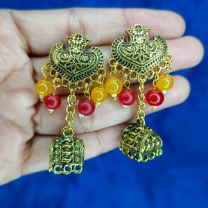 Oxidised Gold Colour Jhumka