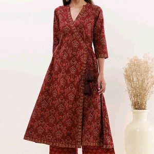 Maroon Kurta Set