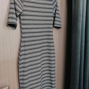 Mid-length Striped Dress in Size S