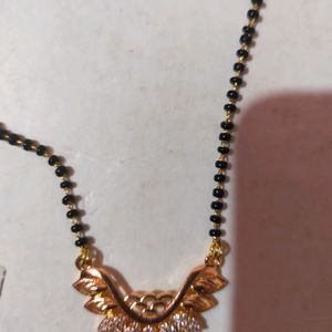 Gold And White Stone Mangalsutra