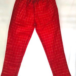 SRISHTI Red Synthetic Palazzo/ Trouser (Women's)