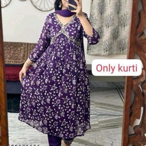 Purple Single Kurti💙