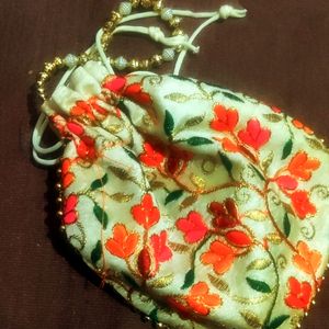 Handmade Bag With Pearls