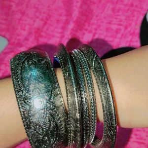 ❤️ stylish Oxidised Set Of 5 Bangles