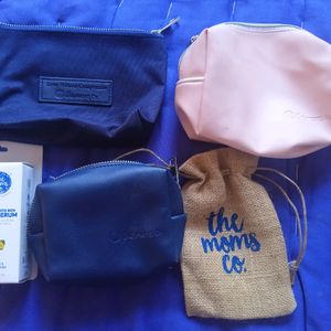 Combo Of Mom's Co Pouches& Manish Malhotra Wipes