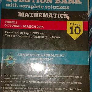 Oswaal CBSE CCE Question Bank For 10th Mathamatics