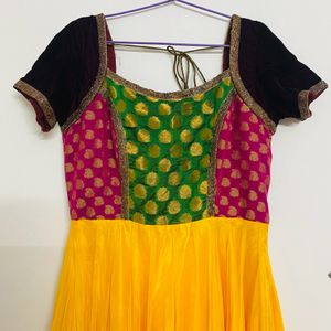 Haldi/Bridal Yellow Full Gown/Anarkali Top