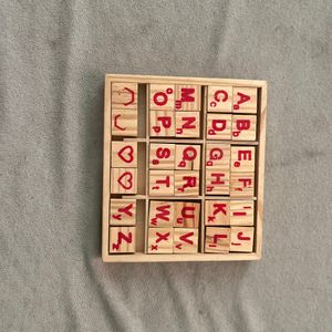 Wooden Alphabet and Numbers  blocks(improve kids motor skil)