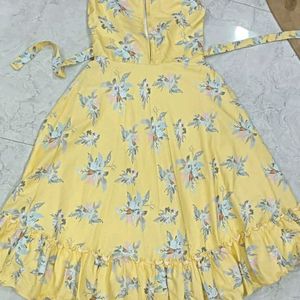 Yellow Summer Frock For Kids