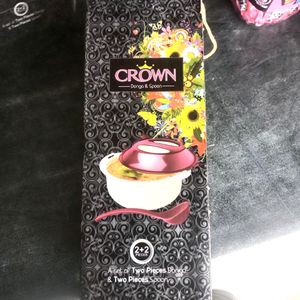 Crown Dinner Ware || Donga & Spoon 100% Food Grade