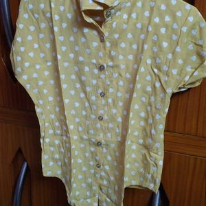 Butter Yellow Colour Top