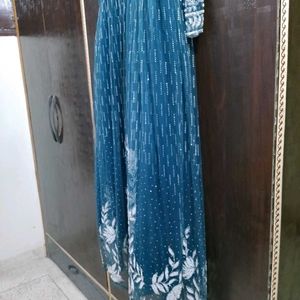 Beautiful Pearl Work Party Wear Gown