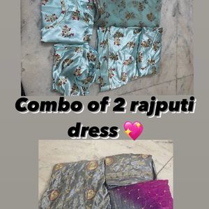 Satin Rajputi Combo Of 2 Dress