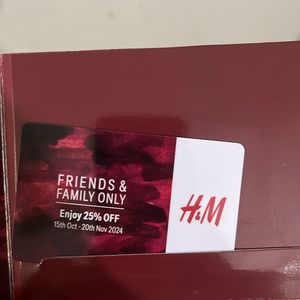 H&M 25% Off Voucher- Unlimited shopping