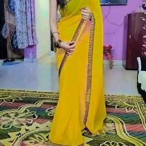 💛Yellow Saree 💛