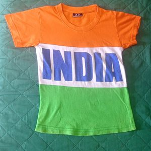 Set Of 2 Tri Colour Tshirt For Kids